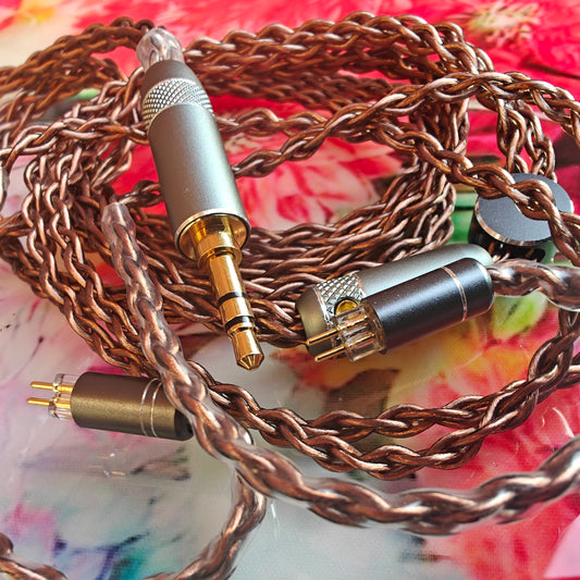 Kabel til inears, 3,5 mm Jack til 2 Pin