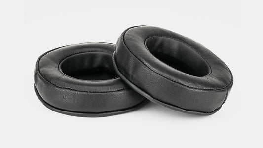 Brainwavz, Puder til hovedtelefoner, runde 100mm, Skind, Læder