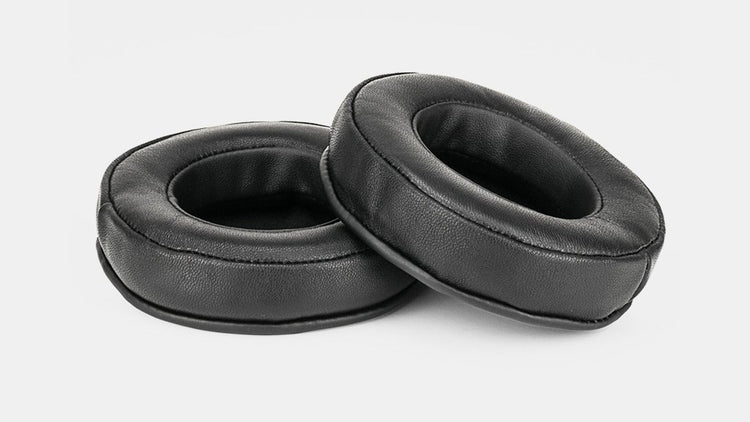 Brainwavz, Puder til hovedtelefoner, runde 100mm, Skind, Læder